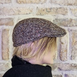 Le béret en tweed Connall (brown)