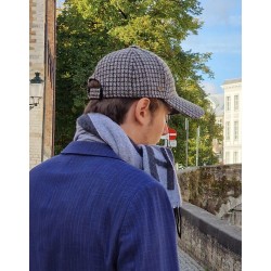 La casquette pied-de-poule Arno (grey)