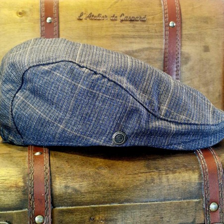 Le béret à carreaux Gurvan (couleur whiskey)