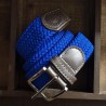 La Ceinture Tressée Élastique Bleu Électrique